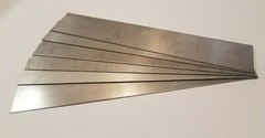 Stainless Steel Sheet Metal (6 pieces) 24ga. 1-1/4″ x 9″ Type 316 S S