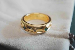 NEWDavidYurmanModern Renaissance 18k Gold Diamond Width Ring Band Size 6