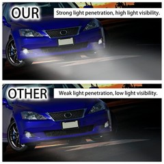 Hecasa Fog Light Compatible 2006-2010 Lexus Is250/ Is350 Replacement For
