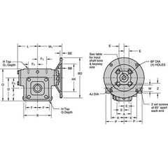 Winsmith E20mwss, 40:1, 56C Speed Reducer, C-Face, 56C, 40:1