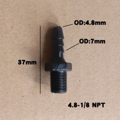 Plastic NPT Male Thread Reducer Connector Barb Hose Pipe Fitting Air Fuel Water