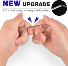 Durable Drain Grate Puller – 2 Pcs Stainless Steel Hooks for Easy Maintenance