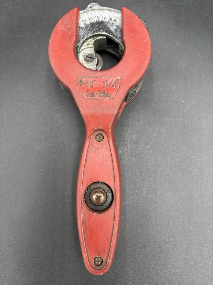 Vtg Tubing Cutter Close Quarters Ratcheting Handle Pipe Cutter Tool Copper Steel