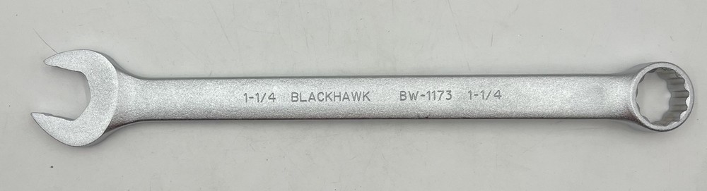 Blackhawk BW-1173 Satin Combination Wrench – 1-1/4 inch – 12 Point – USA MADE