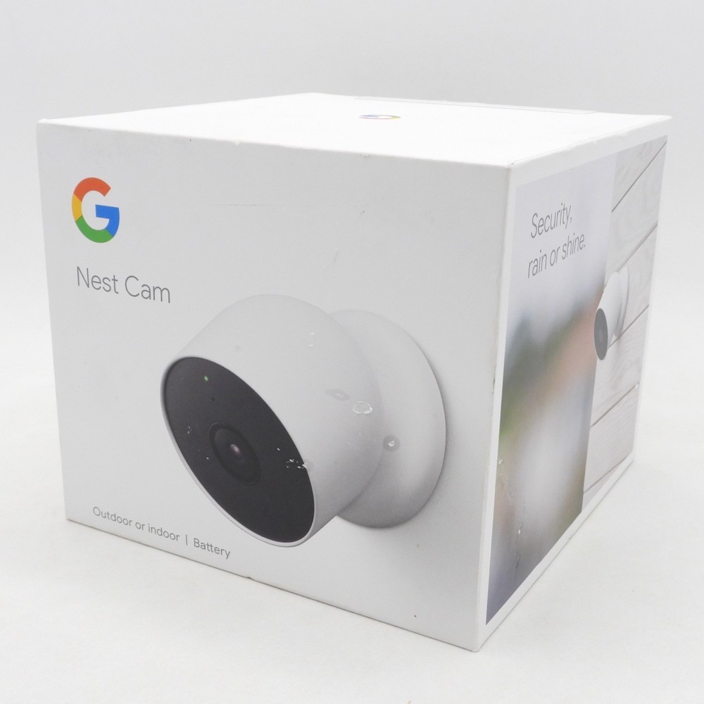 Google Nest Security Indoor Outdoor Camera G3AL9 (Snow) with box