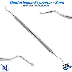 Dental Excavator Spoon 3MM Double Ended Caries Removal Instruments