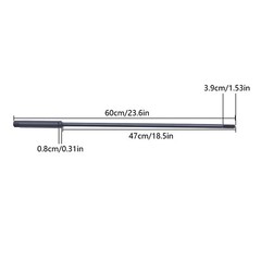 For Bridgeport Mill 7/16 Thread R8 Milling Machine Part Drawbar Overall Draw Bar
