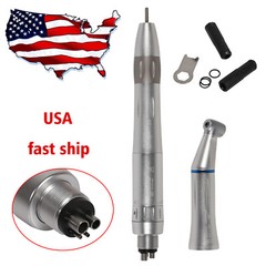 Dental Slow Low Speed Handpiece Inner Straight Contra Angle Air Motor 4Holes WY4