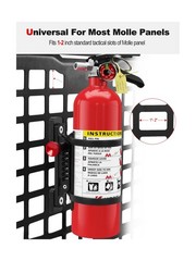 ZIDIYORUO MOLLE Panel Fire Extinguisher Mount Kit Fits 1″-2″ Ri… FAST USA SHIP