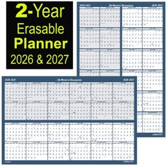 2026 & 2027 3964 HOD3964 House of Doolittle 2-Year Dry Erase Wall Calendar