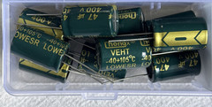one 400V Electrolytic Capacitor from the LIST BELLOW: 1.0uF ….100.0uF