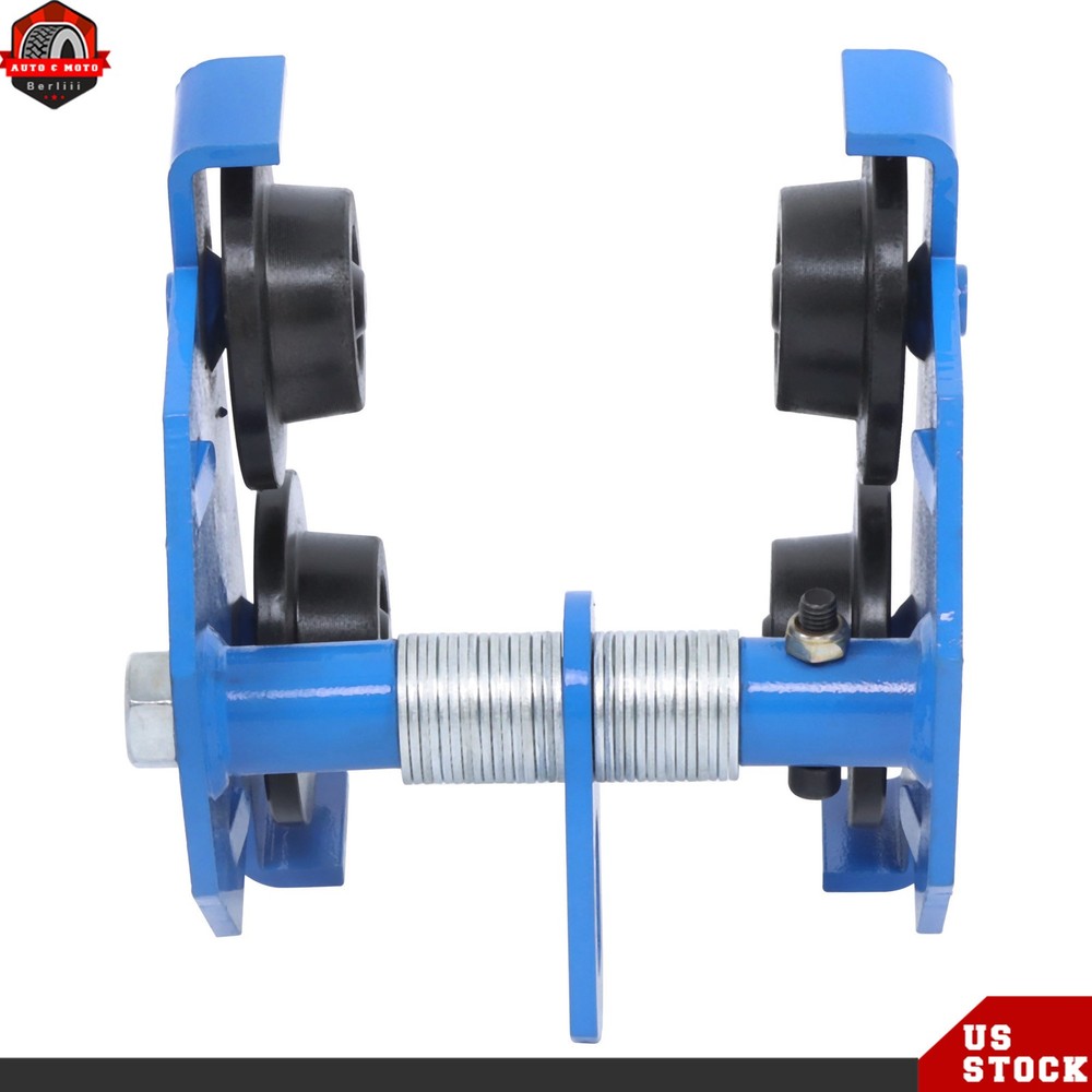 1100lbs/0.5 Ton Load Push Beam Trolley Manual Trolley 55-135mm Adjustable Blue