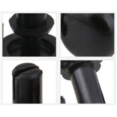 Black Plain Nylon Rivets Plastic Push Button Fit 2mm 3mm 4mm 5mm 6mm
