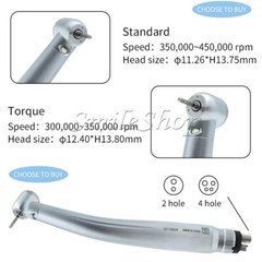 NSK Style Dental Pana Max LED High low Speed Handpiece 2/4 Hole Air Turbine kit