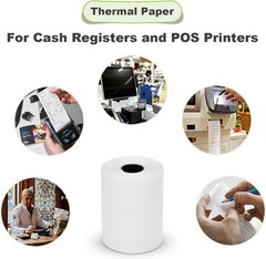 100 Rolls 2 1/4″ 57mm x 50′ Cash Register Credit Card POS Receipt Thermal Paper