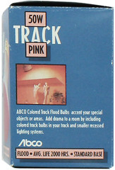 ABCO 50R20/P R20 50W 120V Standard Base Flood Light Bulb Pink