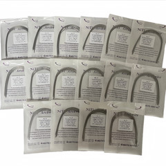 Dental Orthodontic Arch Wire Super Elastic Niti Round Rectangular Natural Form