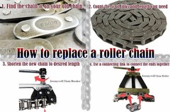 #120H Heavy Duty Roller Chain 10 Feet with 1 Connecting Link