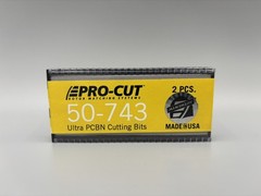 NEW Authentic PRO-CUT 50-743 Ultra PCBN Cutting Bits (2 Pcs) Made In USA, BIN!