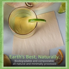 Ibambo Bamboo Cocktail Napkins – 250 Pack, 2-Ply, Ecofriendly Beverage Napkins