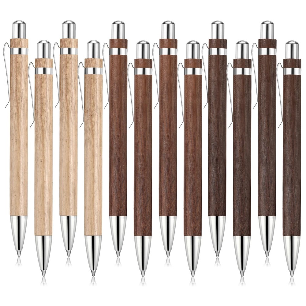 Sayglossy 12 Pcs Bamboo Pens Employee Appreciation Gifts | Engraving Wooden B…