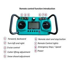 Brushless Motor Gas Power 9HP Remote Control Lawn Mower Tracked Robot Slope 24V