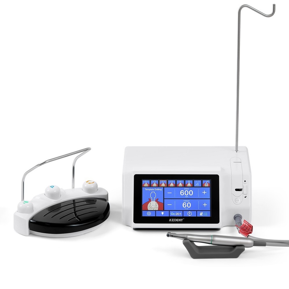 COXO/AZDENT Dental Surgical LED Implant Motor System 20:1 Contra Angle Handpiece