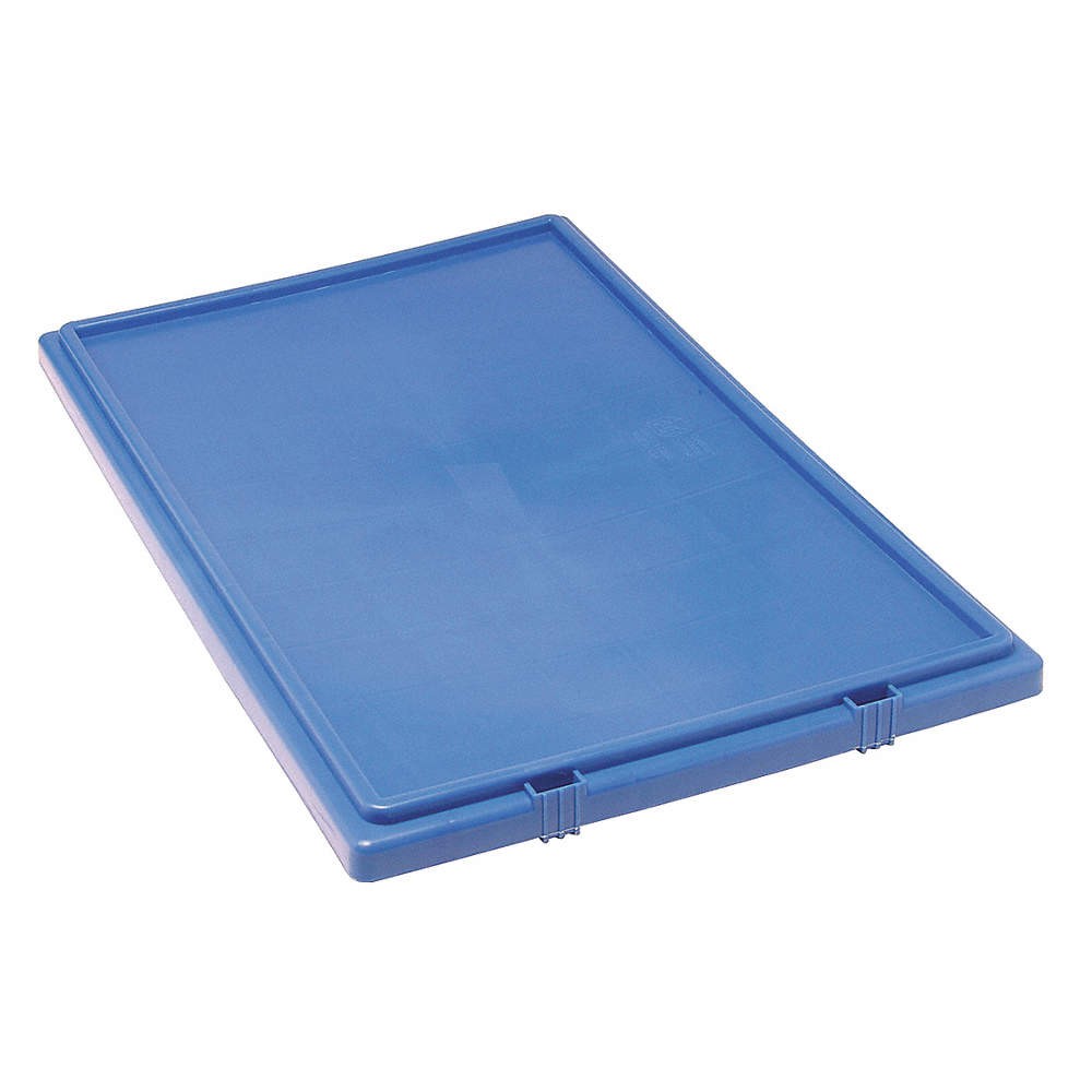 QUANTUM STORAGE SYSTEMS LID301BL Lid,Blue,Polyethylene,26 5/8 in 9MA24