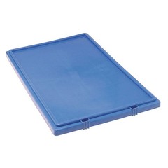 QUANTUM STORAGE SYSTEMS LID301BL Lid,Blue,Polyethylene,26 5/8 in 9MA24