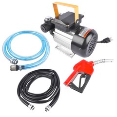 AC Fuel Transfer Pump Refueling Gun Kit 16GPM 110V 60Hz 550w Self-Priming 16ft