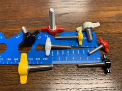 M6 Tee Thumb Screws Stainless DIN 912 Metric Red, Yellow, Black, Natural & Gray