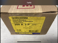 (1) Square D 200A QOM2200MM Breaker 200 Amp 2P 4Metering Meter Pack Main ED4U