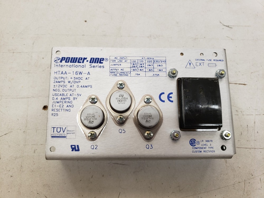 Power One HTAA-16W-A 3 Output Linear Power Supply +/-12V @ 0.4A +5V @ 2A