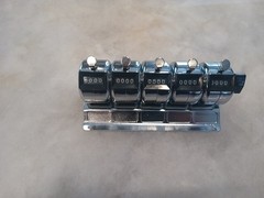 Enm M4505 Counter,Hand Tally,5 Gang,4 Digits