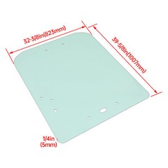 Front Door Glass For Kubota SSV65 SSV75 Skid Steer Safety Windshield V1311-34522