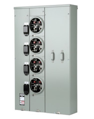 Siemens WP4411RJB 4-Gang 400A 125 Amp RINLGESS x JAW HORN BYPASS Meter Stack