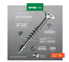 (Choose Size) 3lb SPAX Multi Material Exterior Deck Flat Head Screws T-20 Plus