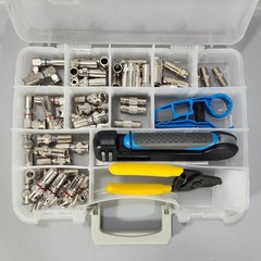 Ideal 33-639 Pro Compression Starter Kit Coax Cable Connector Cut Strip Tools