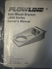 FLOWLINE LM50-1001 Side Mount Bracket, 2 In 12U444 (H3)