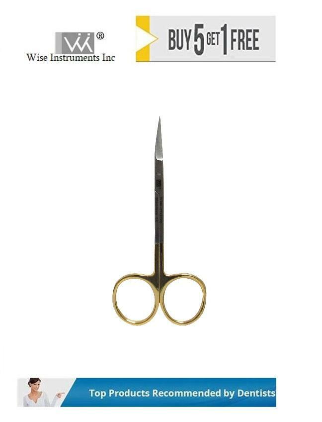 Dental Surgical Iris Scissors, Curved, 11.5cm Tungsten Carbide Wise Instruments