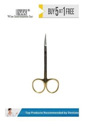 Dental Surgical Iris Scissors, Curved, 11.5cm Tungsten Carbide Wise Instruments