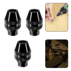 Set of 3 Multi-Keyless Drill Chucks Rotary Tools for Dremel 3000 4000 7700 8200
