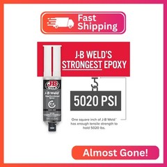 J-B Weld 50165 25ml Epoxy Syringe, Plain