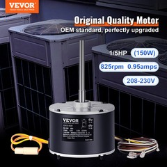 VEVOR Condenser Fan Motor 1/5HP 825RPM 0.95A 208-230V 5KCP39GFS166S 3S003