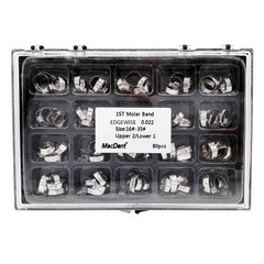 MacDent Dental Orthodontic Bands With Buccal Tube 1st Molar Roth/MBT 022″ 16#-35