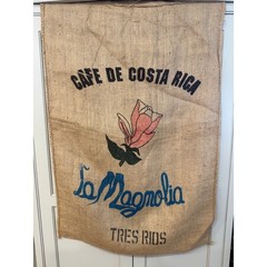 Set of 5 Costa Rica Coffee Sack Jute Burlap Cafe Bag Colorful 43”x28” JL