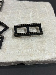 70pcs 28 Pin DIP IC Socket Low Profile Through Hole Gold Plated Contacts