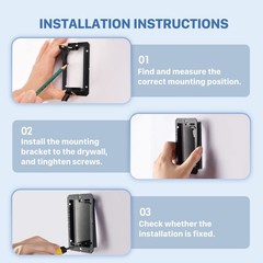 22 Pack Single Gang Low Voltage Mounting Bracket Device Drywall Wall Plate
