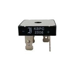 ☀️KBPC2506 Panel Mount Bridge Rectifier, Single Phase 600 V, 25 A, 4 Pins, 1.2 V