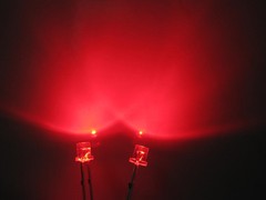 100pcs, 3mm Red Yellow Blue Green White Flat Top LED Wide Angle Leds Diode Lamp